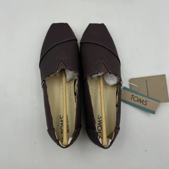 NEW TOMS Alpargata US Size Women's 7.5 Ash Recycled Cotton Canvas - Picture 4 of 8